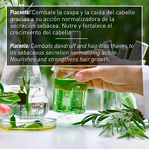 Valquer Profesional Loción Capilar de placenta. Combate: caspa, grasa, seborrea y caída - Ampollas capilares. Sin sulfatos. Estimulante capilar - 12x15ML