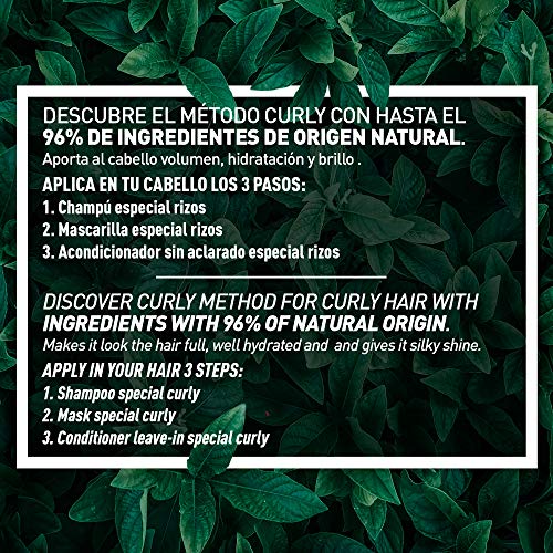 Válquer Profesional Pack Método Curly Champú 400 ml + Mascarilla 290 ml + Acondicionador 300 ml Especial Rizos, Cabellos Rizados, Sin Sulfatos, Sin Sal. Rizos Perfectos. Hasta 96% origen natural