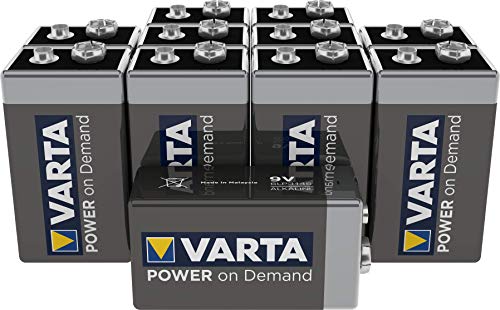 Varta Power on Demand Pila de 9 V Paquete de 10 unidades - inteligente, flexible y potente para consumidores móviles finales