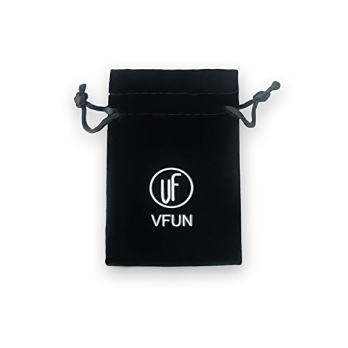 VF VFUN 16G Piercing Caballo Oreja Helix Piercing Nariz Labio Ceja Anillo Falso Piercing Tragus Cartilago Septum Acero Inoxidable Cristal Bola 8 Piezas