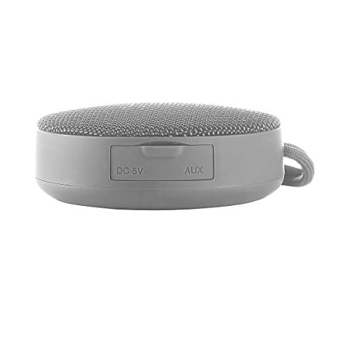 Vieta Pro Round Up - Altavoz inalámbrico (Bluetooth, radio FM, reproductor USB, entrada micro SD, auxiliar, micrófono integrado) gris