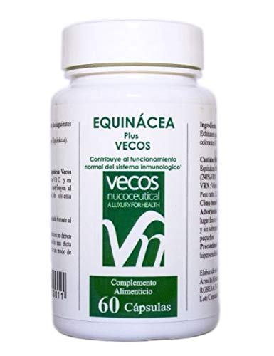 Vitaminas para Reforzar el Sistema Inmunológico - Equinacea Plus - 60 Cápsulas - Ayuda a la Protección del Sistema Respiratorio - Propiedades Antioxidantes - Complemento Alimenticio