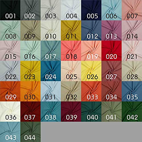 VmG-Store Tela de muselina Double Gauze con certificado Öko-Tex y GOTS, color liso, por metros, en más de 40 colores, 100% algodón (018 I coral, 200 x 135 cm)