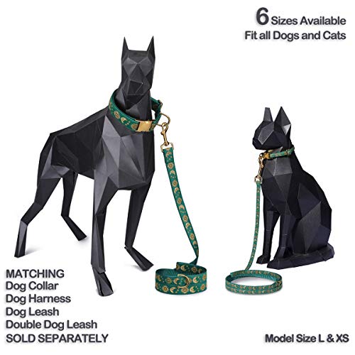 waaag Collar de perro con diseño de lunas, diseño de estrellas y lunas, collar de perro, collar de perro celestial, collar de perro de 40,64 cm a 61 cm