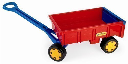 Wader Carretilla Tractor Remolque Gigante Camión Juguetes Niños Rojo