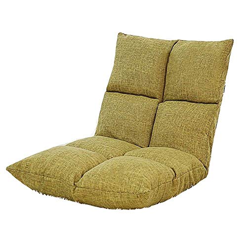 WALNUT Sofá Perezoso, vago Acolchonadas Plegable reclinable como Silla de Lectura de televisión Silla Acolchada Silla Suelo Suelo Gaming (Color : A)