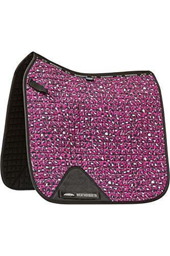 Weatherbeeta Prime - Cojín para silla de montar (estampado de leopardo), color rosa
