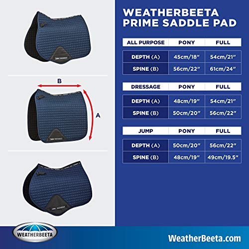 Weatherbeeta Prime Ombre - Almohadilla para sillín de doma (tamaño medianoche, Aurora)