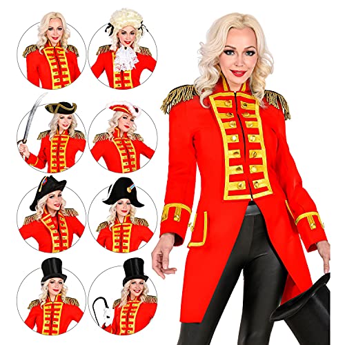 WIDMANN Widmann-48903 48903 – Uniforme de Garde Rojo para Mujer, Parade, Chaqueta, abrigo, director de circo, disfraz, carnaval, fiesta temática, multicolor, large
