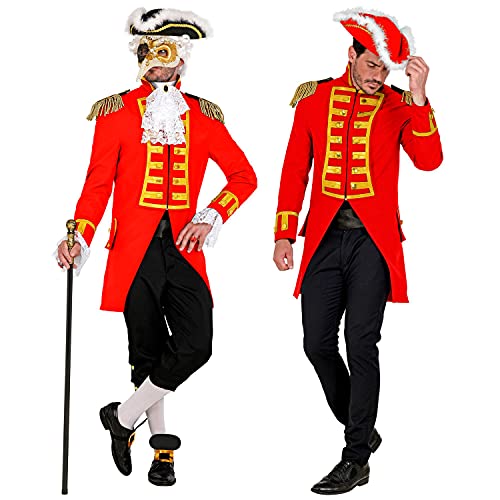 WIDMANN Widmann-49032 49032 – Uniforme de guardia rojo para hombre, parade, chaqueta, abrigo, director de circo, disfraz, carnaval, fiesta temática, multicolor, medium
