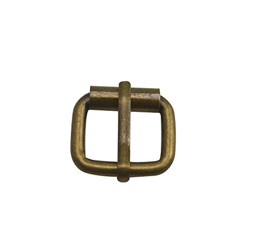 Wuuycoky Hebilla de rodillo de bronce para correa de cinturón, 15 unidades