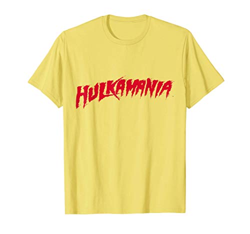WWE Hulk Hogan +Logo Hulkamania 01 Yellow Camiseta
