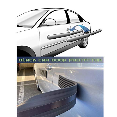 Xcellent Global Cinta Protectora Magnética Puerta Coche Removible 2 Metros - Kit Hagalo Usted Mismo Color Negro S-AT007