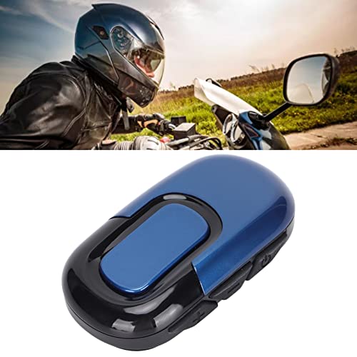 XINL Auriculares con Intercomunicador, Auriculares para Casco de Motocicleta de Artesanía Fina, Diseño Profesional Desmontable para Jinetes(Azul)