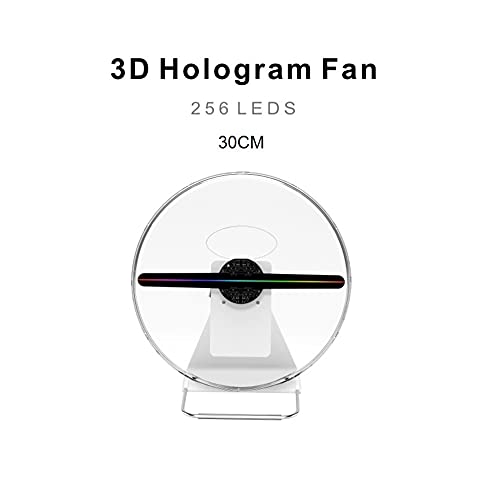 XINXI-YW Fan de Holograma 3D Máquina publicitaria de 30 cm. Eye Desnudo 3D Proyección holográfica con imágenes estéreo con Cubierta Protectora y Conveniente Proyector 3D holográfico (Size : Normal)