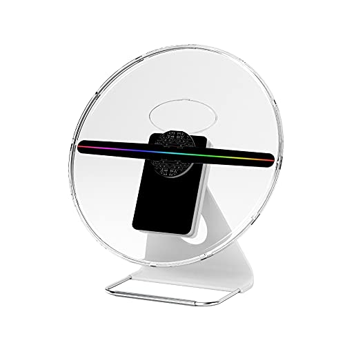 XINXI-YW Fan de Holograma 3D Máquina publicitaria de 30 cm. Eye Desnudo 3D Proyección holográfica con imágenes estéreo con Cubierta Protectora y Conveniente Proyector 3D holográfico (Size : Normal)