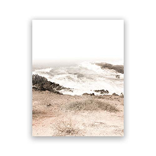 xwwnzdq Pampas Paisaje Natural Lienzo Pintura Cuadros de Pared Decoraciónación Costera Paisaje Playa Foto Carteles Decoraciónación 51x71cmx3 sin Marco