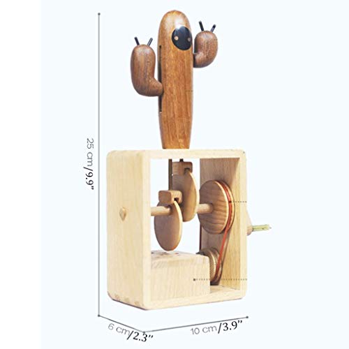 XYZMDJ La Caja de música de Madera Merry-Go-Round Caballo Musical Box Girar a Caballo de Madera en Forma de artesanía