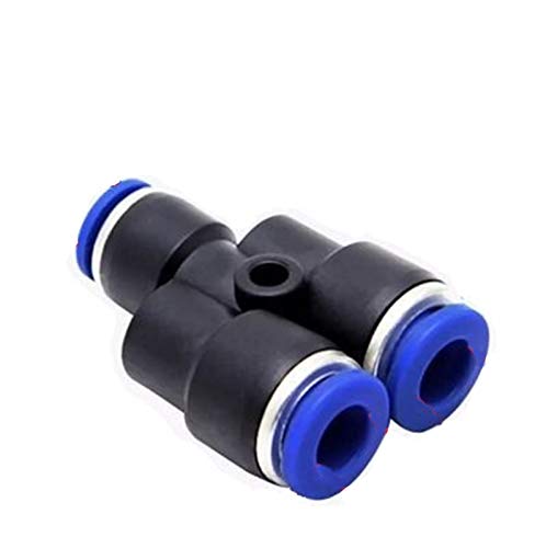 Yagoer 1pc accesorios de tubería de plástico conector neumático Montaje de empuje rápida for Aire Agua Conexión PY PW Conecta 4 de 6 mm 8 mm 10 mm 12 mm Forma Y (Size : PW 14 16)