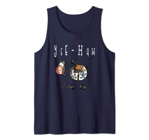 Yee Haw - Caballo del oeste, diseño de caballo Appaloosa Camiseta sin Mangas