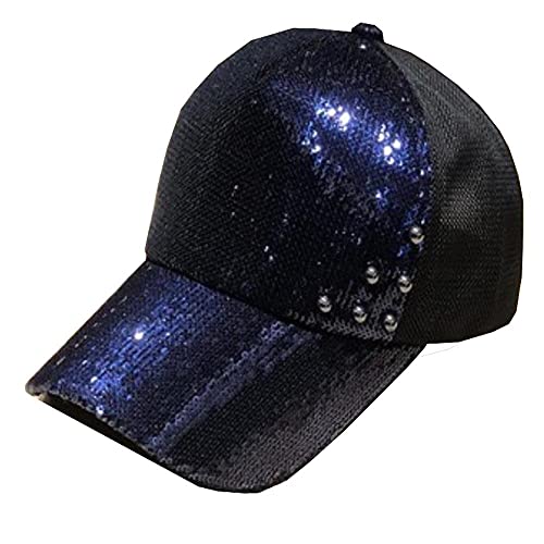 YHDNCG Orejas Gorra de béisbol para Hombre del Sombrero para los Hombres Ultimate Rewired Gorras de Golf Cap Running Mujer Lentejuelas Verano de la Perla