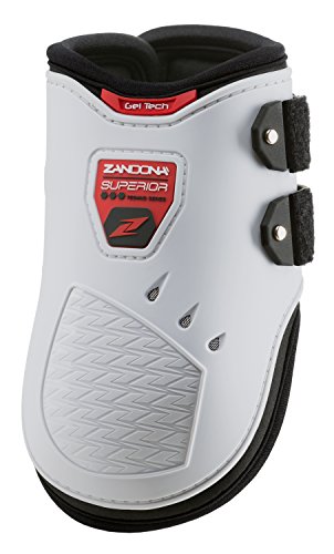 Zandonà Superior Air Fetlock Polainas de protección del Caballo, Color Blanco, tamaño Talla L