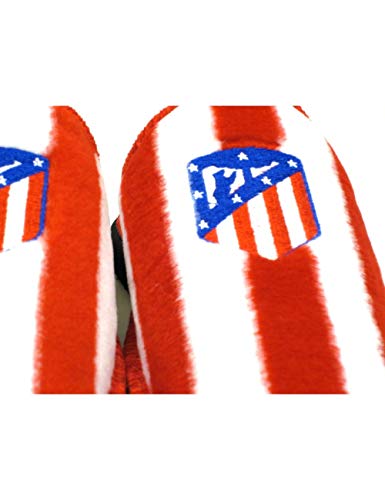 Zapatillas de casa de equipos de fútbol con licencia oficial Atlético De Madrid - Color - Rojo, Talla - 42
