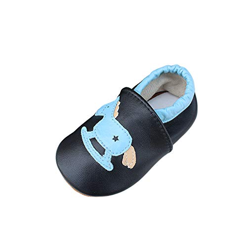 Zapatos para bebé Primeros Pasos Zapatillas Infantiles para Niño/Niña Antideslizante Respirable Caballo (18-24 Meses)