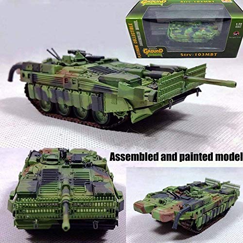 ZCYXQR Kits de Modelo de Rompecabezas de Tanque Militar, 1/72 Modelo de Rompecabezas de Tanque Sueco Strv-103, Juguetes para niños, 4.8 Pulgadas