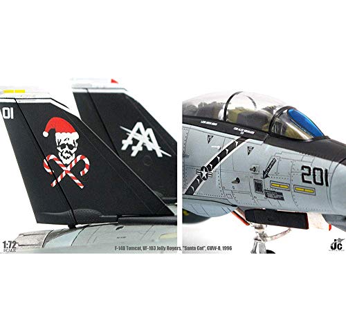 ZCYXQR Modelo de avión a Escala 1/72 Militar EE. UU. F-14B VF-103 Modelo de Caza de Gato de Navidad Regalos para niños 10,4 Pulgadas x 6,4 Pulgadas