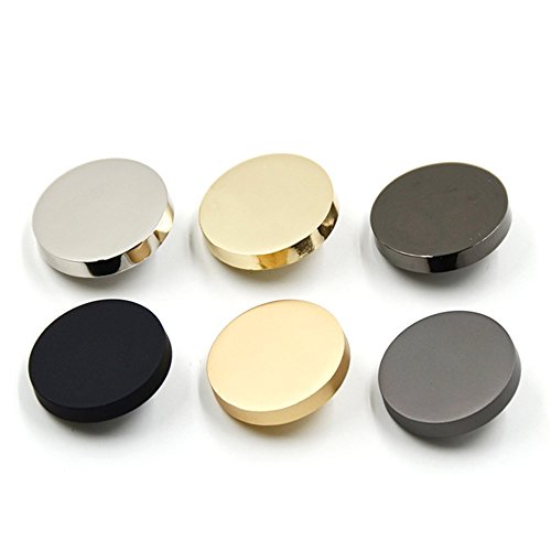 10PCS Botas Planas del Botón del Metal de las Mujeres del Botón de la Capa del Botón de la Chaqueta del Botón de la Chaqueta del Botón de la Camisa del Botón de la Camisa del Botón (20mm Oro)