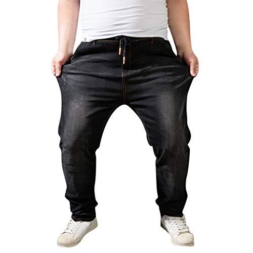 2021 Nuevo Pantalones vaqueros para Hombre,pantalones hombre tallas grandes Pantalones Casuales Moda Jeans Sueltos Ocasionales Elásticos Pantalon Fitness Pants Largos Pantalones Ropa de hombre