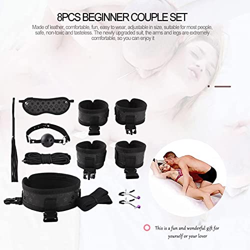 26 Piezas Principiantes Adullt Six Fétish NY-lón Leather Bèd Búndled Set Parejas Sláve Filrt S & M Juego de Herramientas Kit BSDM Toys