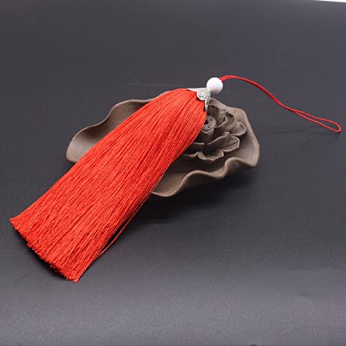 4 Uds borlas largas para Manualidades Suministros Decorativos DIY Cortinas Textiles para el hogar Ropa cordón de Costura Borla Flecos