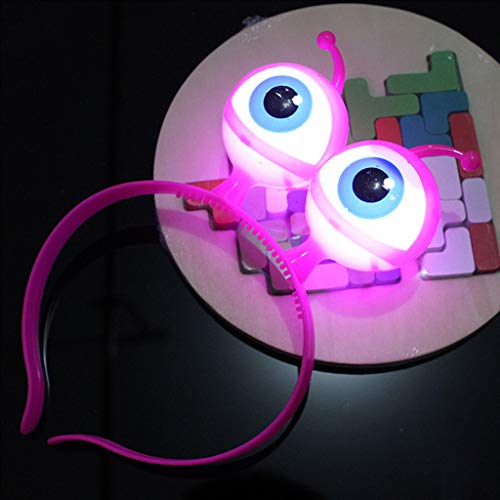 4 unids/set adultos niños insectos ojos patrón pelo aro luz LED diadema foto accesorios