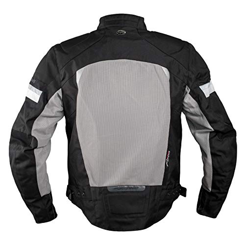 A-pro Cazadora deportiva de verano para motociclista malla, protección aprobada por la CE, color rojo, talla L