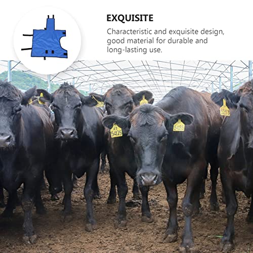 Abrigo de ternera cálida manta de pantorrilla: Ropa cálida de ternera impermeable Protector de ganado chaleco de animales de granja suministros