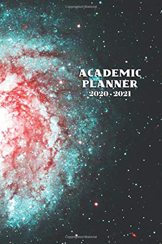 Academic Planner 2020-2021: Black Paper July 20 - June 21 Academic Year Daily, Weekly, and Monthly Planner - Ice Cold Downy Galaxy (Gel Pen Black Pages Planner)