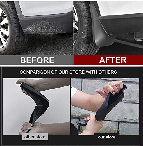 Accesorios de ajuste automático Guardias de Guardias de Mudguardias 4pcs Car. Flaps de barro aleta, aletas de salpicaduras de salpicaduras de salpicaduras de chapas de goma Guardas de goma Guardabotas