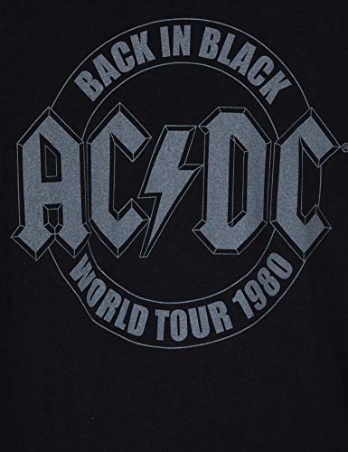 AC/DC Emblema Tour Camiseta, Negro (Black Blk), M para Hombre
