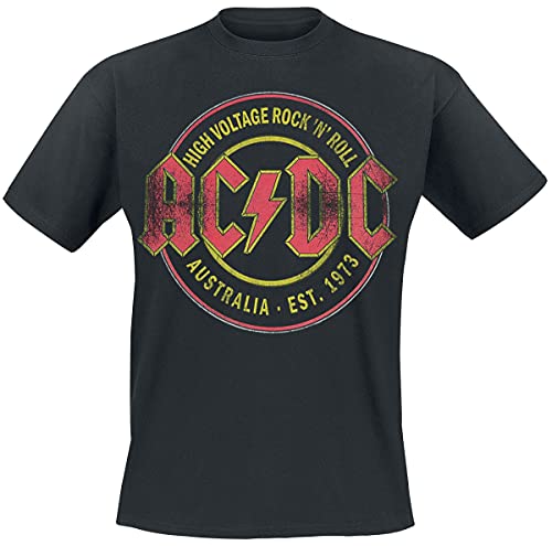AC/DC High Voltage – Camiseta de, Todo el año, Hombre, Color Negro, tamaño XX-Large