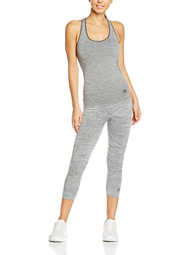 ACTIVE-FIT Top Gris Jaspeado L/XL