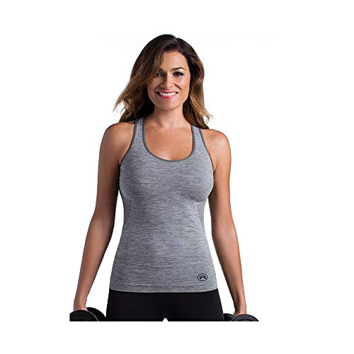 ACTIVE-FIT Top Gris Jaspeado M/L