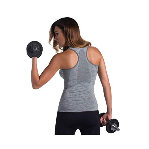ACTIVE-FIT Top Gris Jaspeado M/L