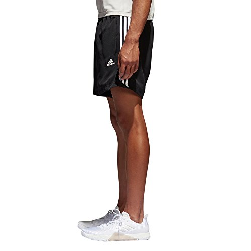 adidas ESS 3S Chelsea - Pantalón corto para hombre, color negro / blanco, talla L