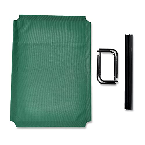 Amazon Basics - Cama elevada transpirable para mascotas, extragrande (153 x 94 x 23 cm), verde