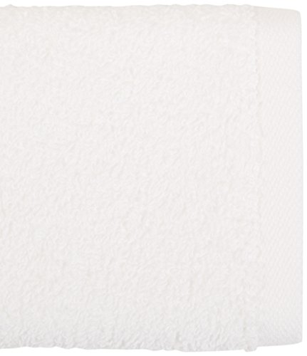 Amazon Basics - Paños de algodón (30,5 x 30,5 cm), pack de 24 - Blanco