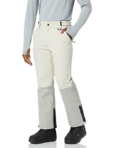 Amazon Essentials Water-Resistant Insulated Snow Pant Pantalones de Nieve, Piedra/Gris, Bloque De Color, M