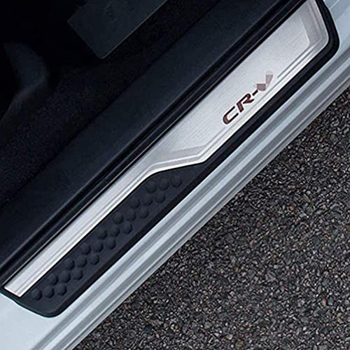 AMPTRV Placa protección umbral Puerta decoración estribos de Coche para Honda CRV 2017-2021,Accesorios de modificación Interior de Coche con Pedal Bienvenida antirrayas de Acero Inoxidable
