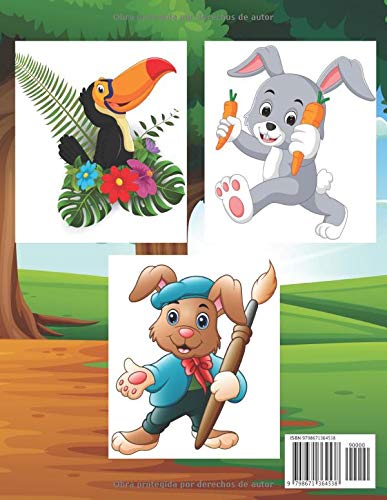 Animales Lindos Del Bebé - Libro De Colorear Para Niños De 4 A 8 Años